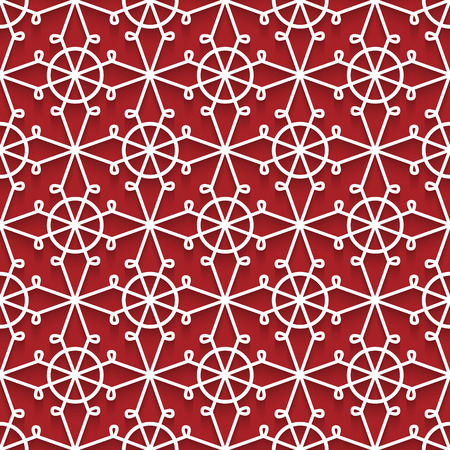 Cutout paper lace texture, tulle ornament, lacy seamless patternのイラスト素材