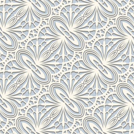 Vintage background, lace texture, seamless pattern in neutral colorのイラスト素材