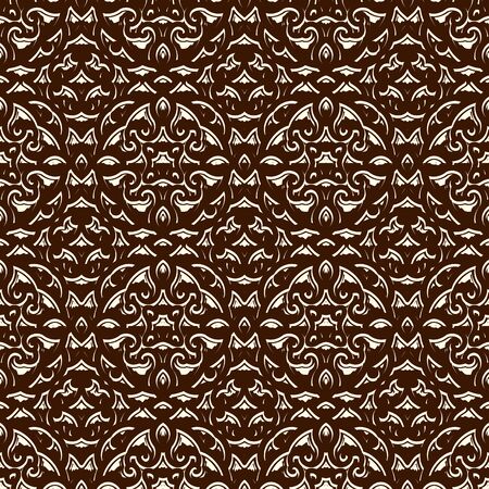 Abstract gold seamless pattern, metal texture, vintage ornamental golden backgroundのイラスト素材