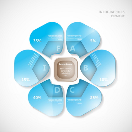 Abstract paper infografics. Vector eps10 illustrationのイラスト素材