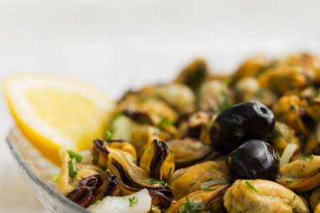 Mussel saladの写真素材