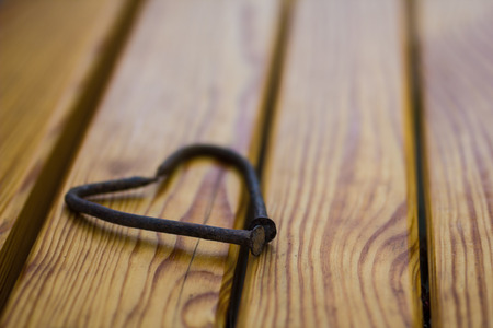 Valentines Background, Heart wood, Valentine day loveの写真素材