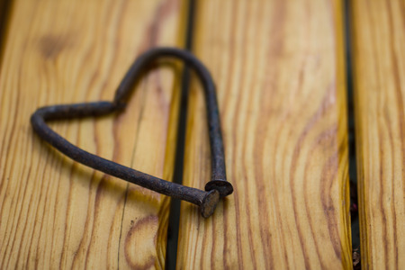 Valentines Background, Heart wood, Valentine day loveの写真素材