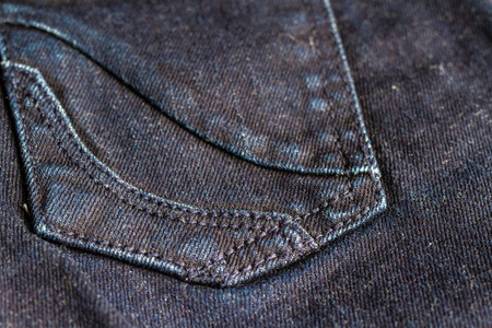 Macro blue jeans for textured background