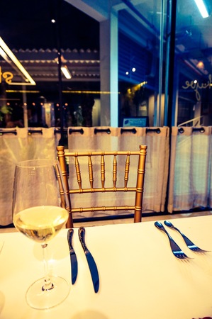 Fine dining table set