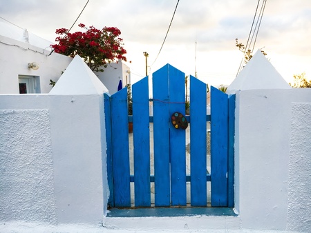 Santorini blue gate