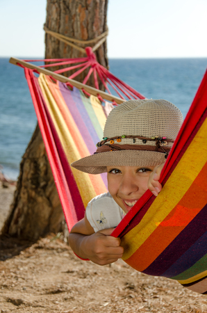hammock relaxationの写真素材