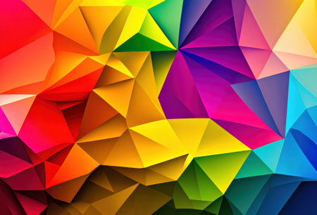 Abstract colorful polygonal background.  illustration for your design.