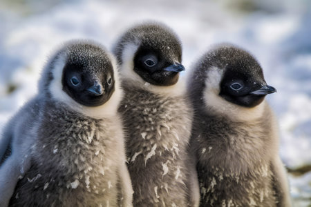Gentoo penguin chicks (Pygoscelis papua)