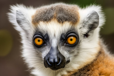 Portrait of Ring-tailed Lemurの写真素材