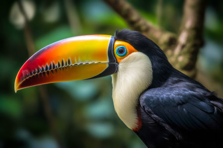 Toucan in the rainforestの素材