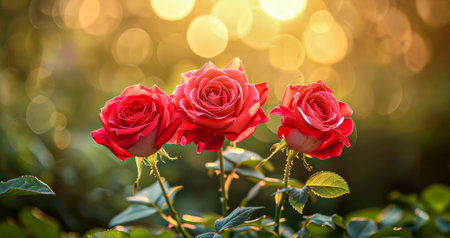 Roses in the garden, Roses are beautiful with a beautiful sunny day.