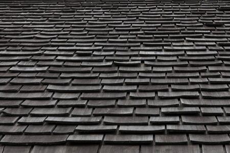 Grey slate roof tiles texture background imageの写真素材
