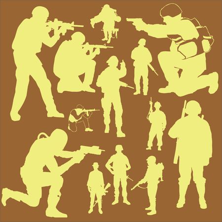 Military Vector Digital Clipart  1のイラスト素材