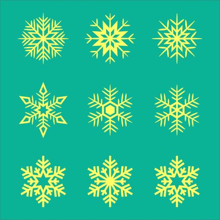 SnowFlakes Vector Digital Clipart 2のイラスト素材