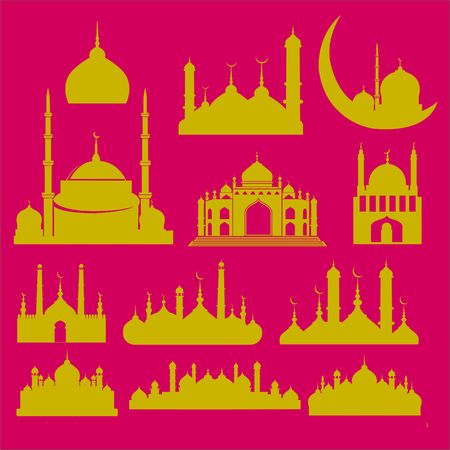 Mosque Vector Digital Clipart 2のイラスト素材