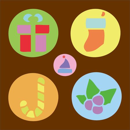Christmas vector Digital Clipart 2のイラスト素材