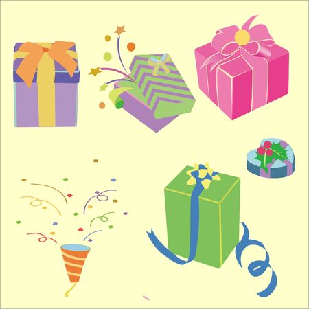 Gift Box Vector Digital Clipartのイラスト素材