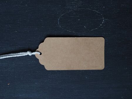 Christmas label in rustic eco natural style