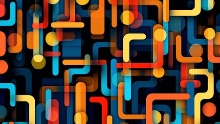 Abstract colored pattern. Geometric shape background for design. block. Abstract. Mosaic, collage. Web banner. High quality photoの素材