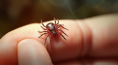 a terrible tick. High quality photoの素材