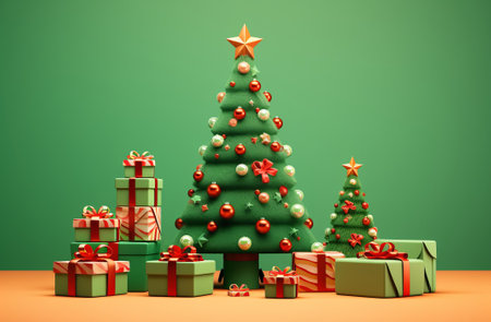 Abstract Advent Background - Christmas Decoration With Ornament And Defocused Lights. High quality photoの素材
