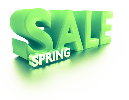 Sale 3d text letters big greenの写真素材