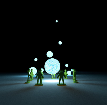 Ring around light sphere