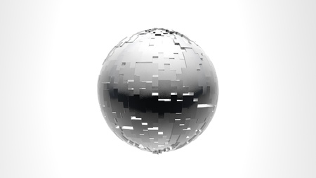 3d sctucture abstract sphere illustrationの写真素材