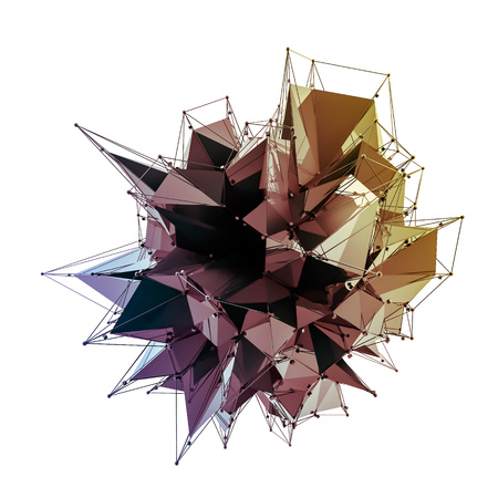 3d render structure crystal illustration