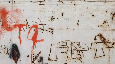 metallic rust texture horizontal photoの写真素材