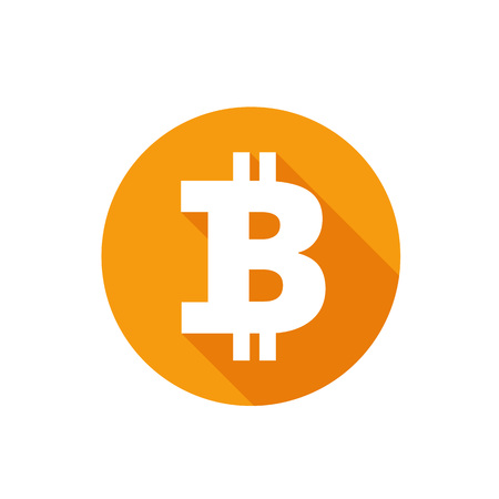 Bitcoin vector colored illustrationのイラスト素材