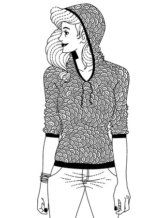 Woman in sportswearのイラスト素材