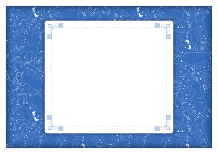 forest animals backgroundのイラスト素材