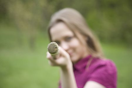Woman Training In The Parkの写真素材