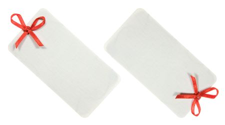 Decorated Label Set Isolated on white Backgroundの写真素材