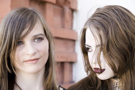 Teenagers With Gothic Make upの写真素材