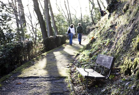 Road Under The Sunlight. Saint Sebastian. Spainの写真素材