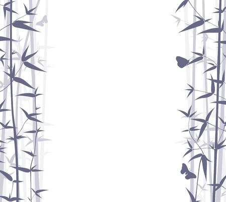 Vector Bamboo Background. Nature Background Series.のイラスト素材