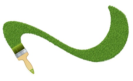 Grass Painter. Nature Vector Collection.のイラスト素材