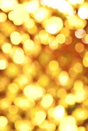 Golden Abstract Lights. Unfocused Light background Series.
