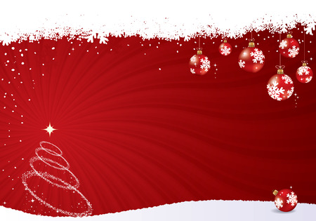 Red vector christmas background. Christmas vector collection.のイラスト素材