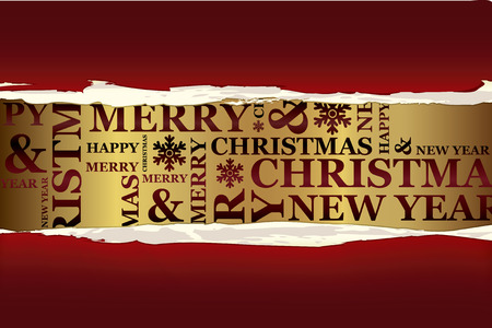 Merry Christmas greeting card. Christmas collection.のイラスト素材