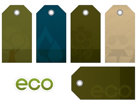 Environment tag set. Environment and nature collection.のイラスト素材