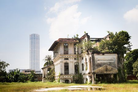 Penang Architecture: Old and Newの写真素材