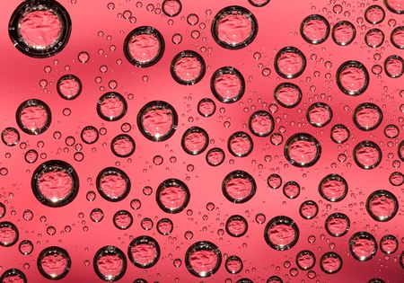 Red water drop background. Nature collection.の写真素材