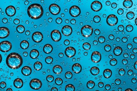 Blue water bubbles texture. Nature collection.の写真素材