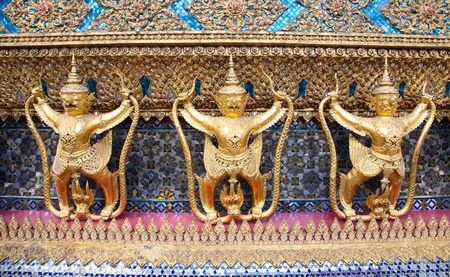 Garuda, King of the birds. Emerald Buddha Temple. Grand Palace, Bangkok, Thailand