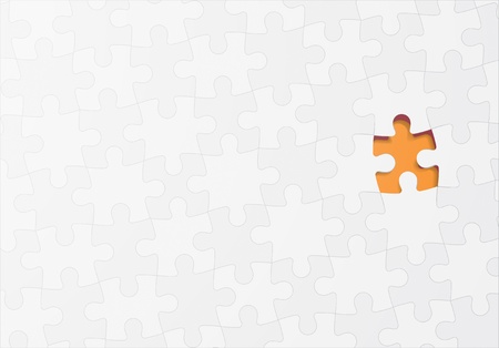 Jigsaw puzzle vector concept backgroundの写真素材
