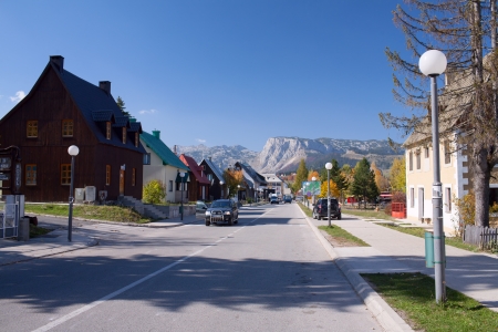 Zabljak is a small town in northern Montenegroのeditorial素材